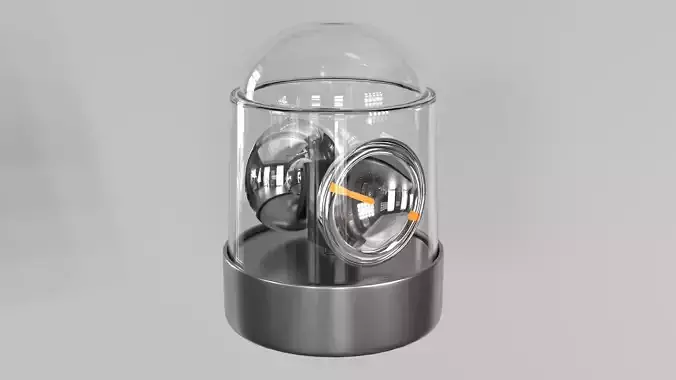 Warning Light PBR 2 Low-poly 3D model