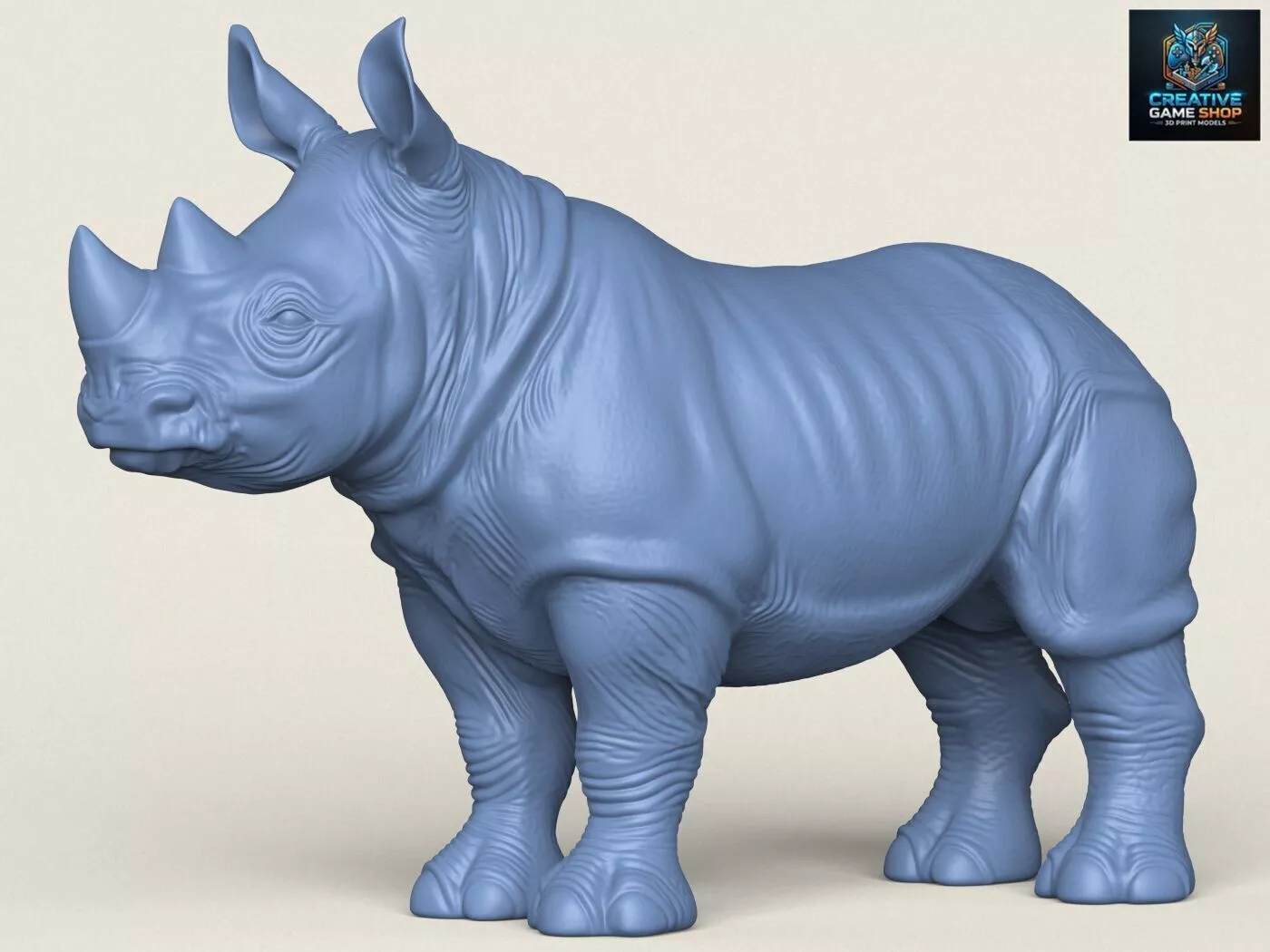 Rhinoceros Calf 3D print model