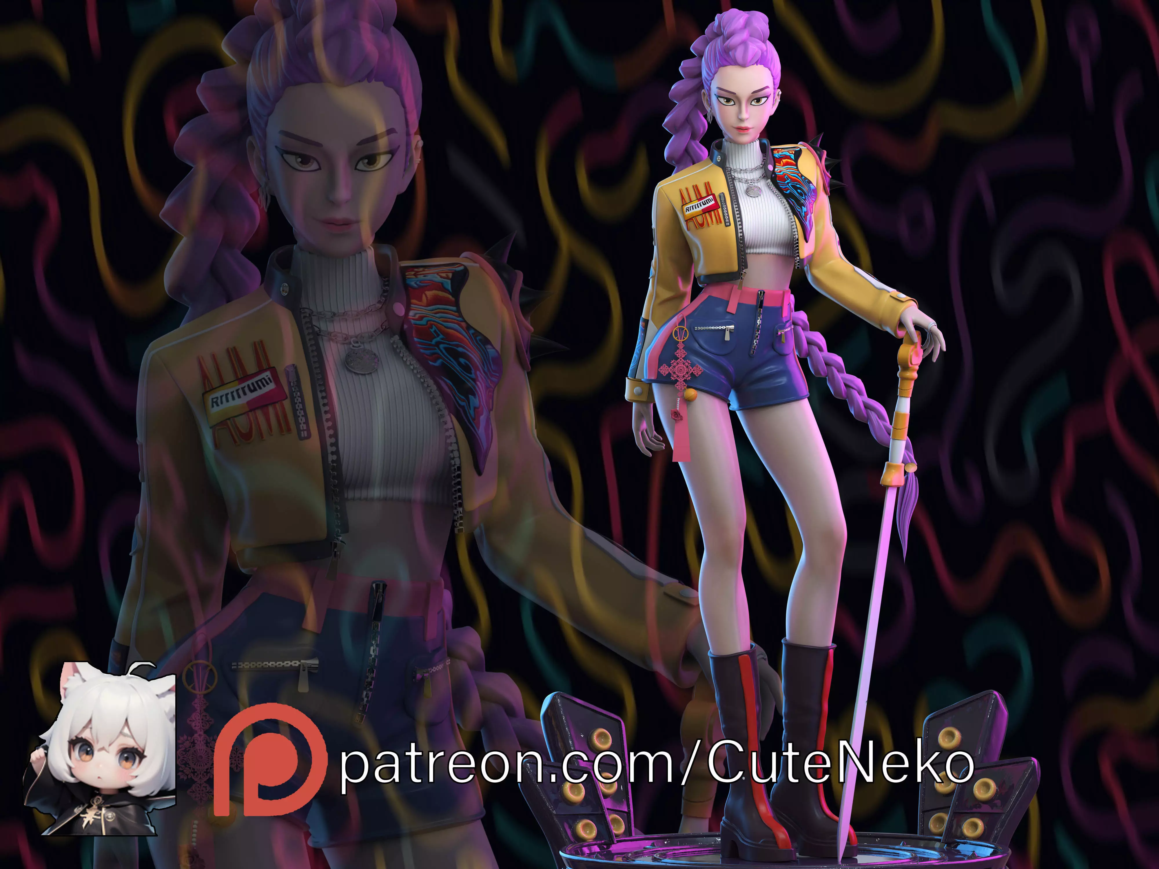 KPop Demon Hunters 3D print model