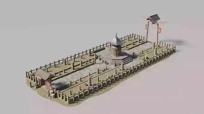 Traditional Japanese House 8 3D model