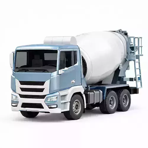 Generic Concrete Mixer Truck Construction Cement Transport 01