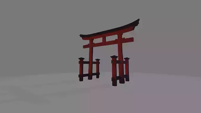 The Torii Low-poly 3D model