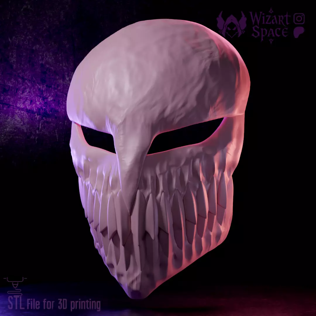 Hollow Ichigo Mask - Bleach Without arnament 3D print model