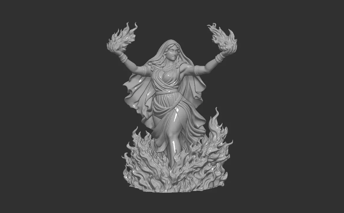 Hestia - Greek Goddess 3d print model 3D print model