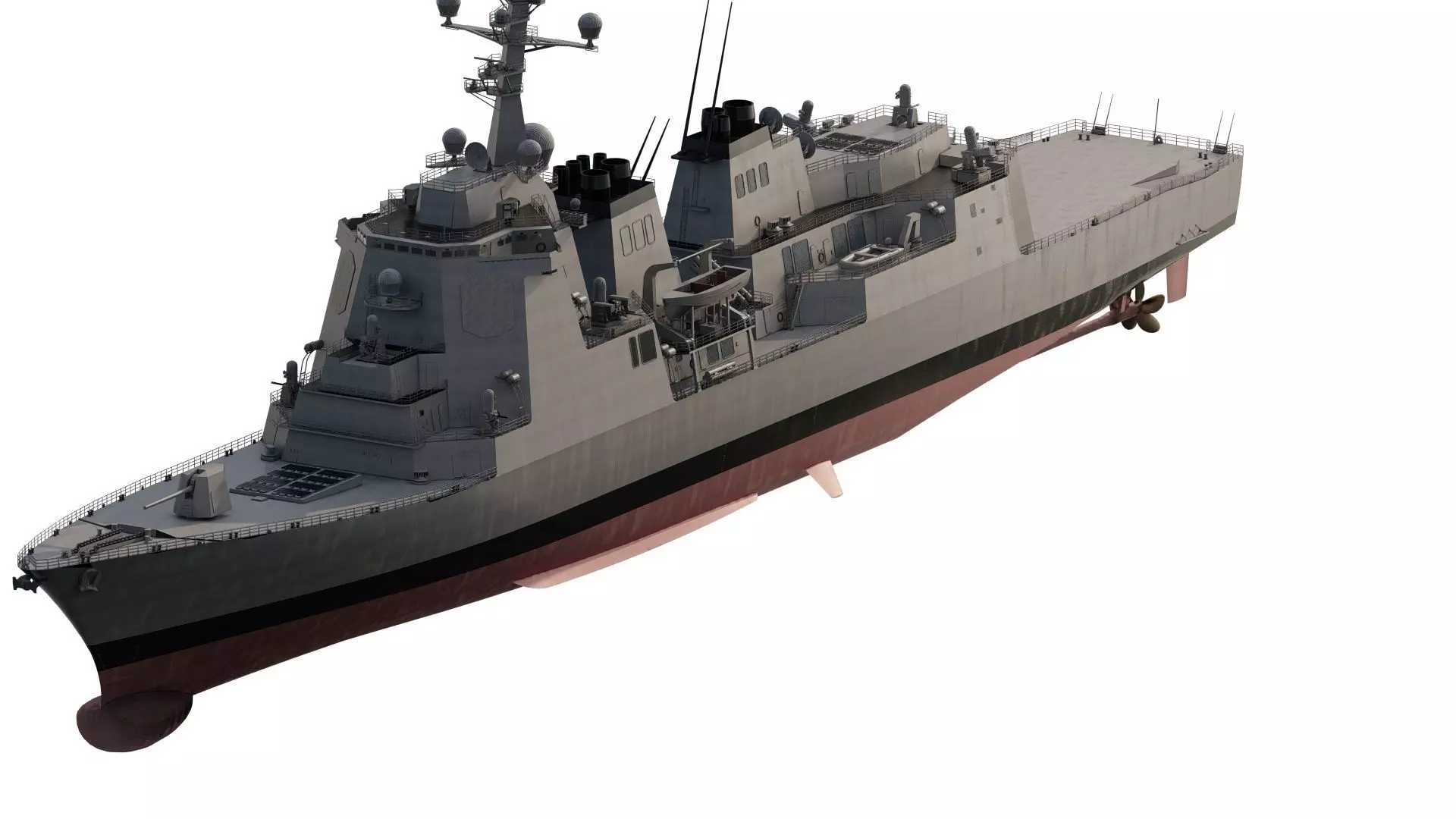 AMERICAN NAVY USSN DESTROYER 3D model