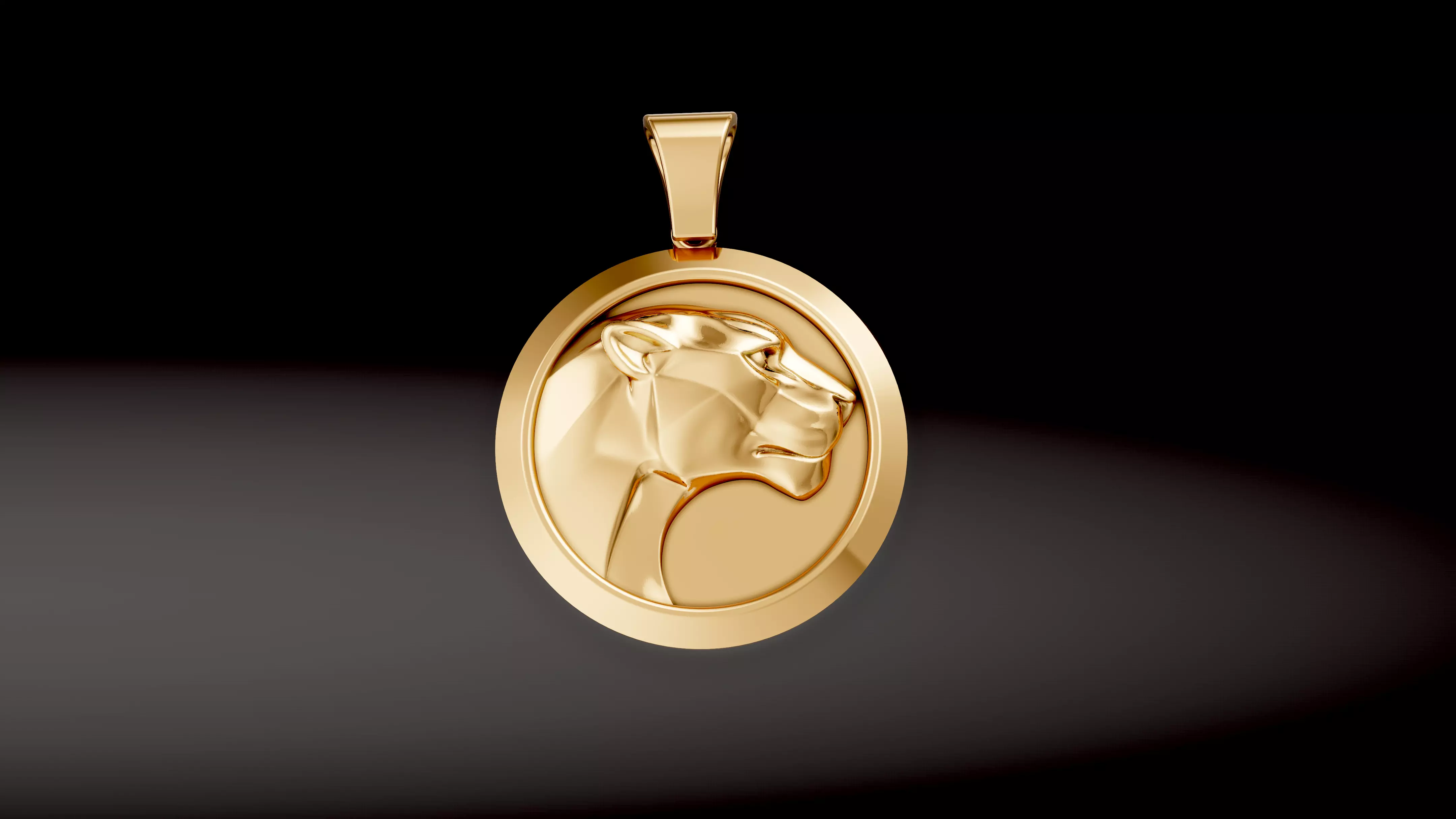 Panther Simple Pendant 3D print model