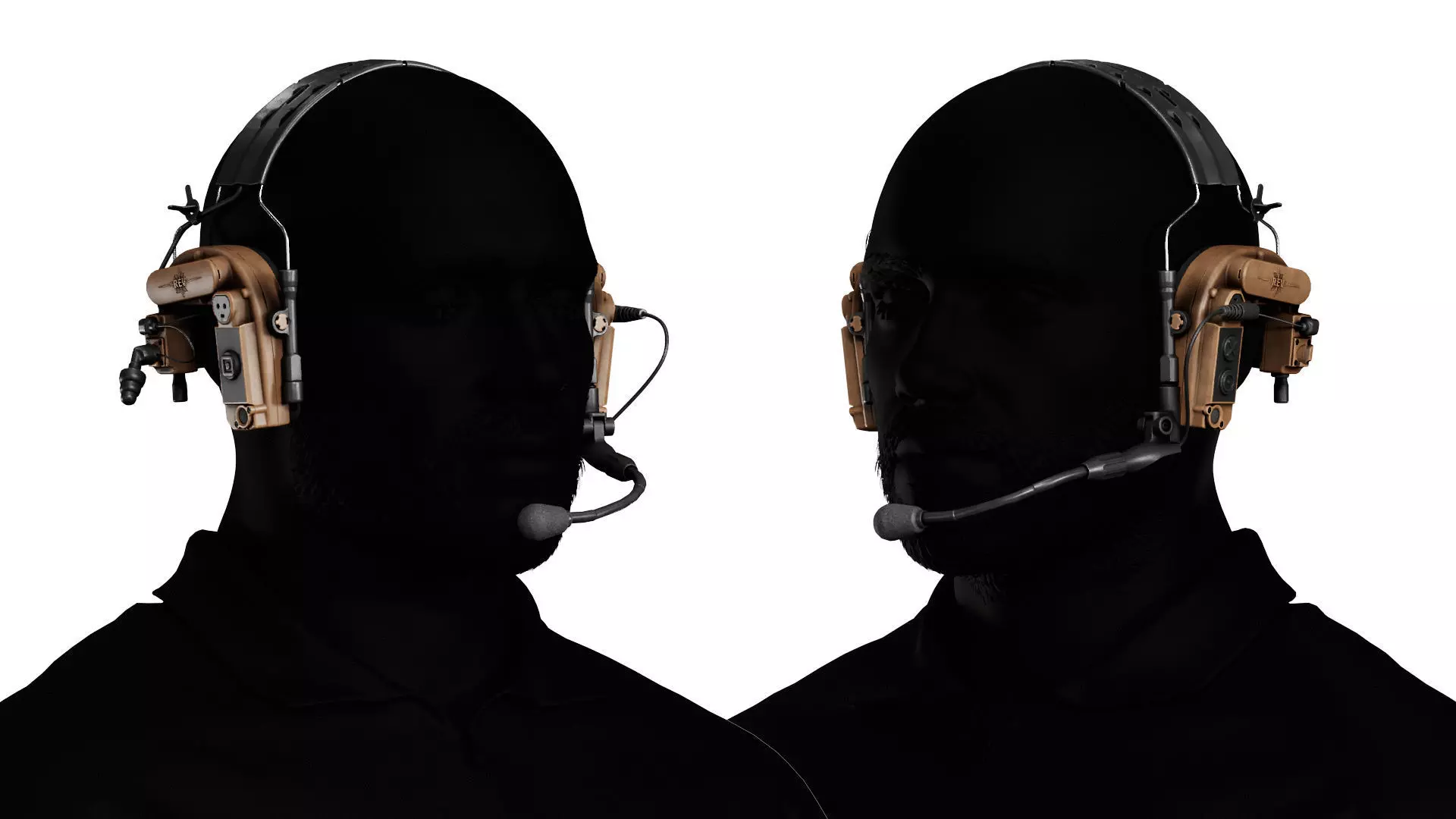 ATLANTIC SIGNAL REV X HEADSET Low-poly 3D model