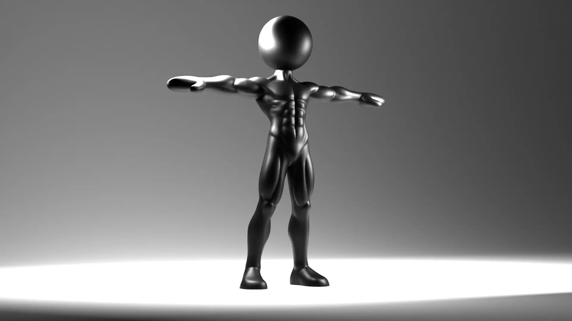 Stick Figure Characters Pack Low Poly 3D Model Low-poly 3D model