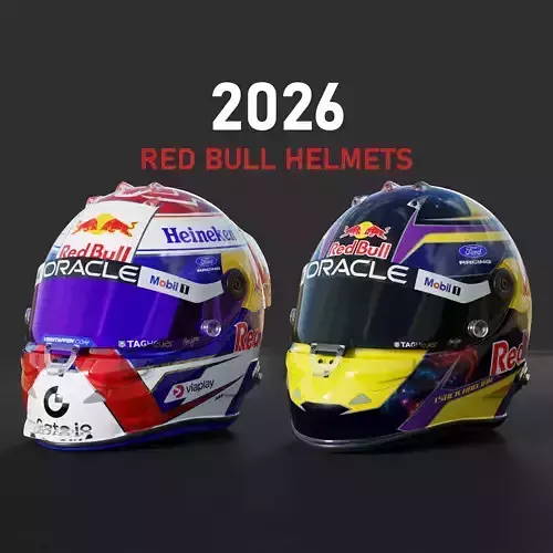 F1 Red Bull Team Helmets 2026