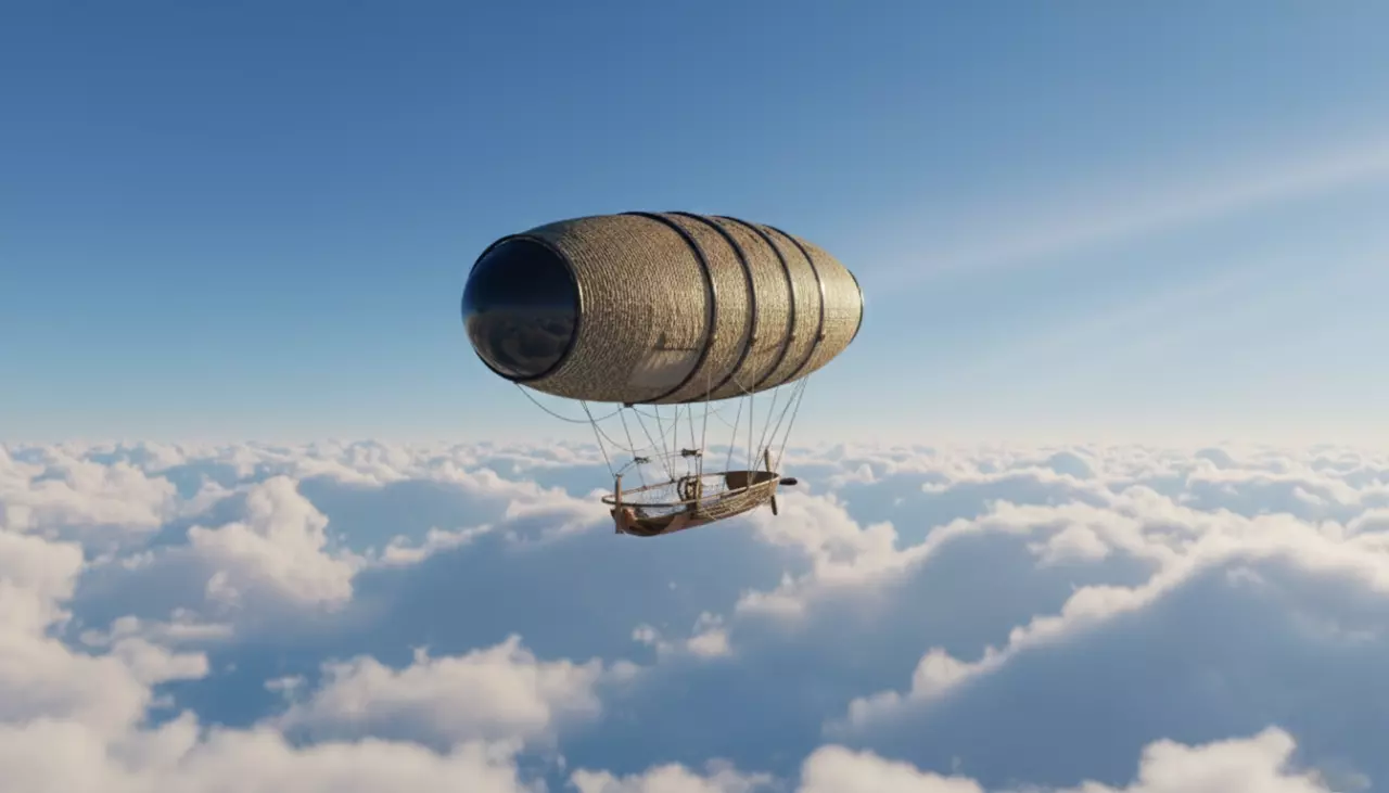 Fantasy Airship Low-poly 3D model