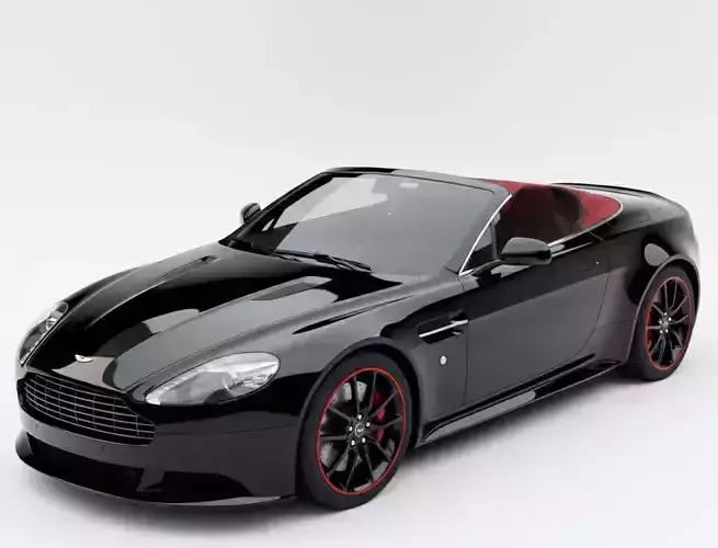 Onyx and Crimson Stealth Convertible 3D Model