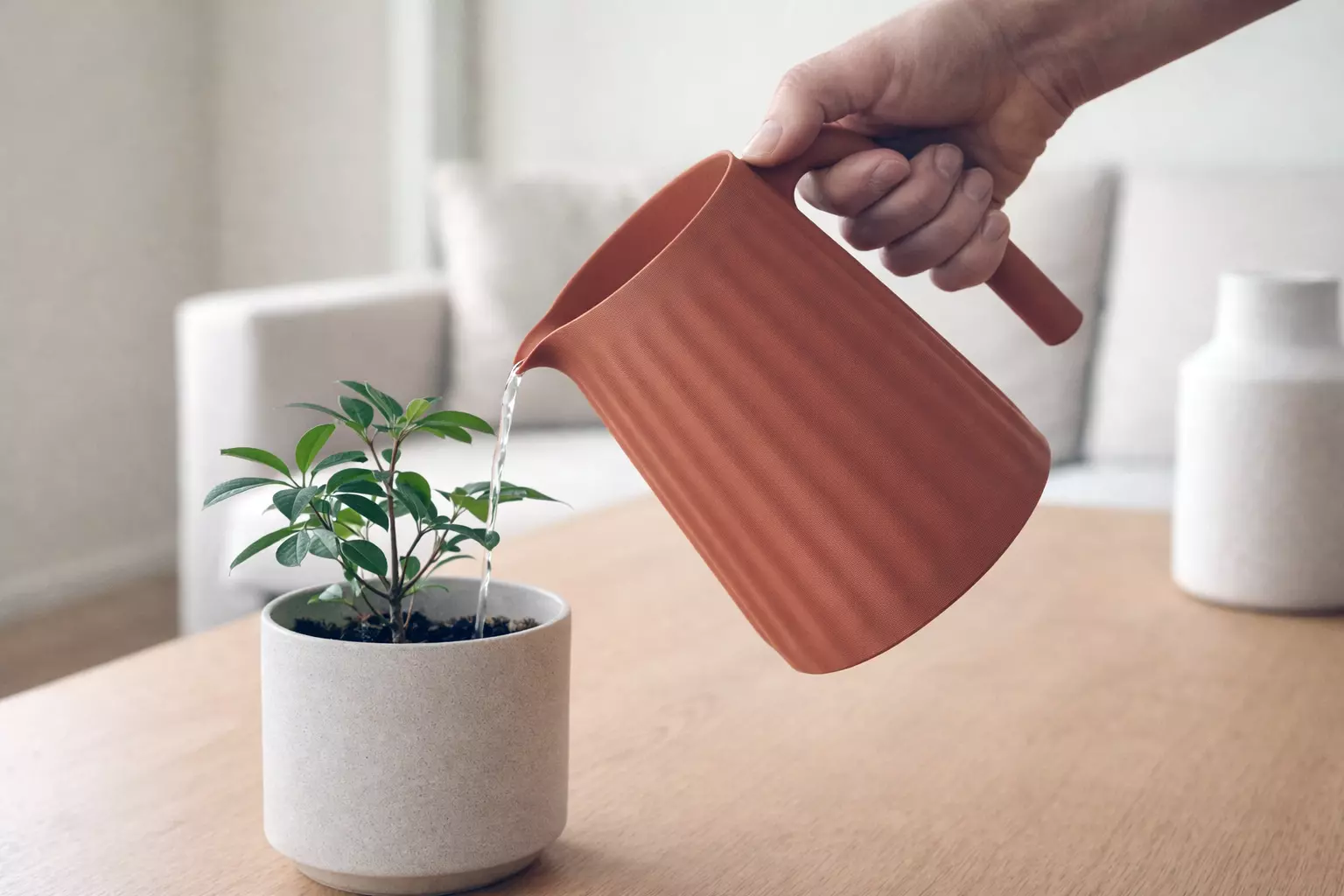 Ribbed Pitcher Vase STL - 3D Printable Water Pitcher 3D print model