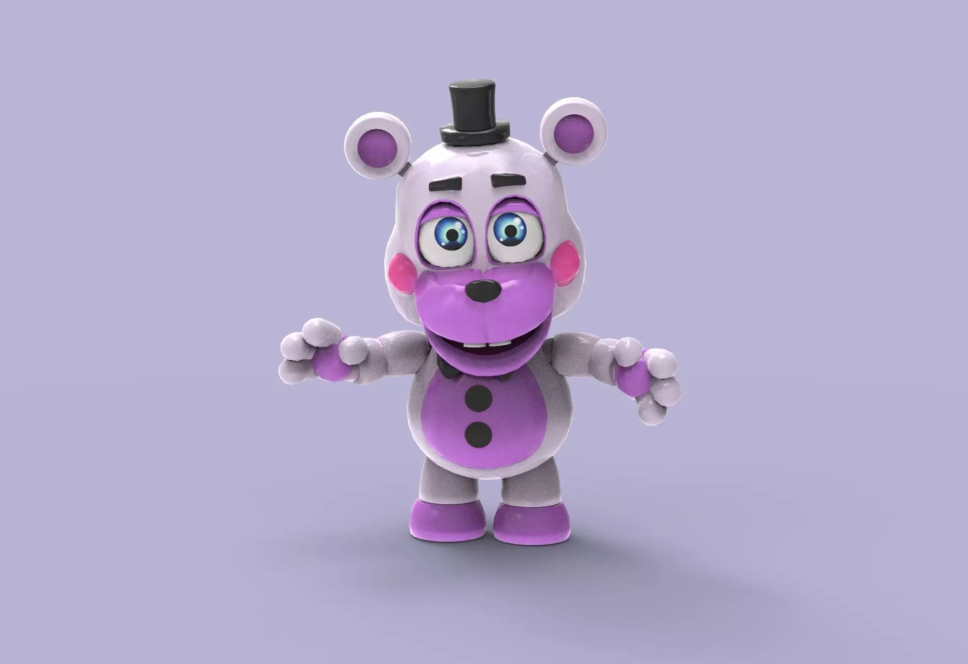 Helpy FNAF Low-poly 3D model