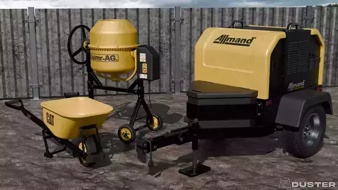 Construction Equipment Low-poly 3D model