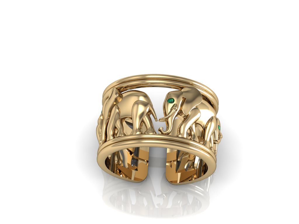 elephant ring 3D print model_1