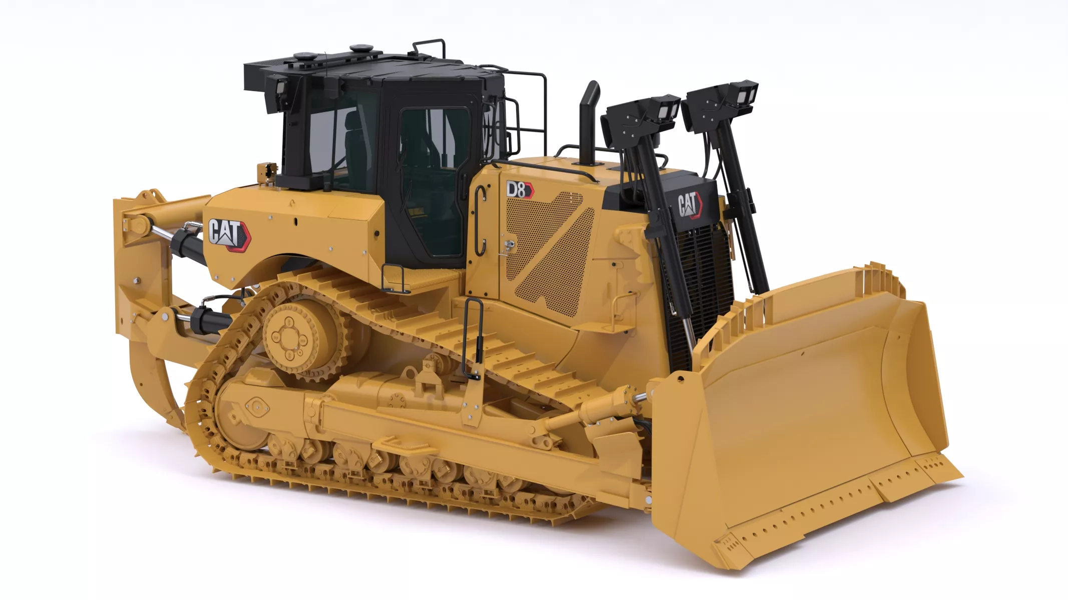 Medium Dozer D8 Tier 4 Stage V 3D model