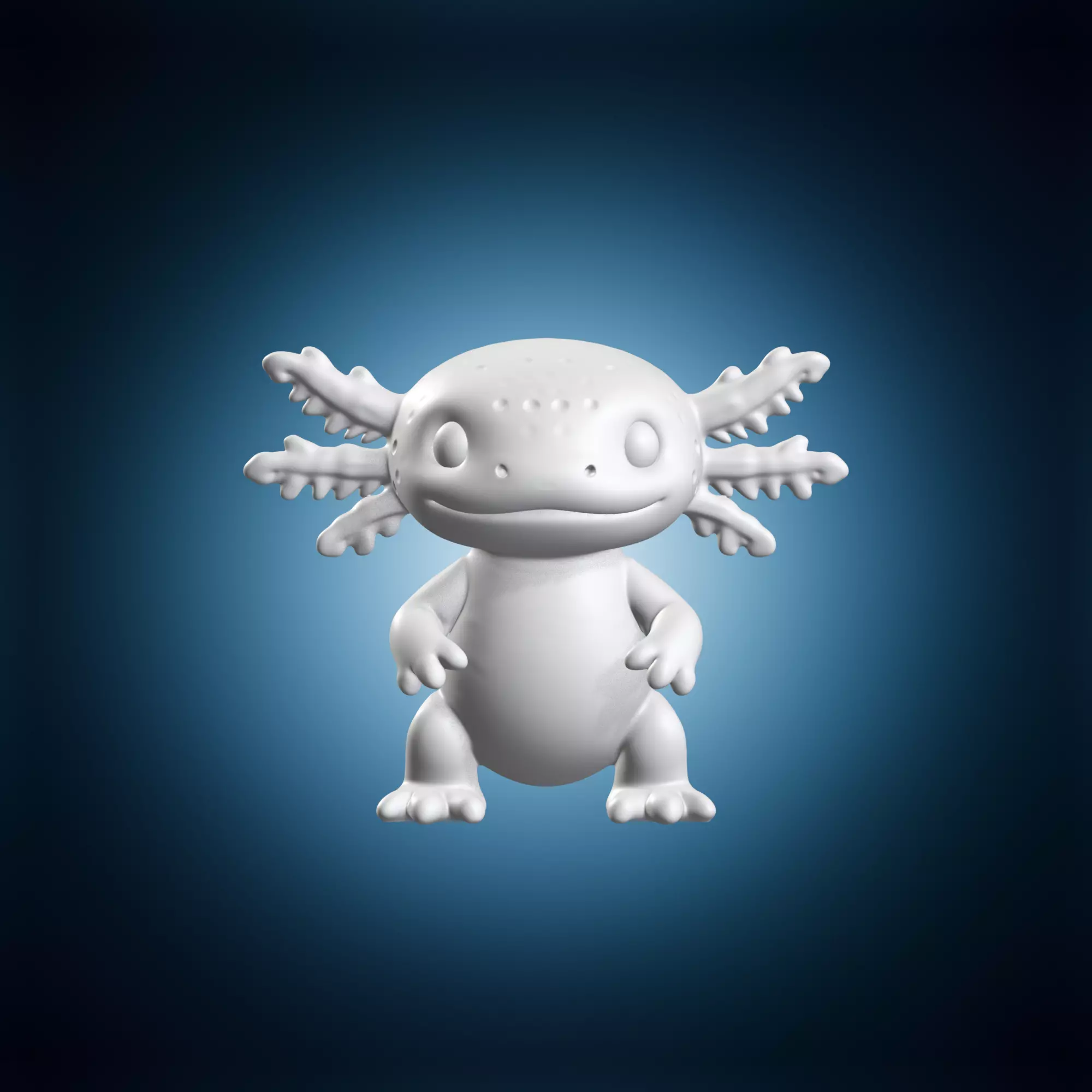 Axolotl 3D Print Model STL File 3D print model