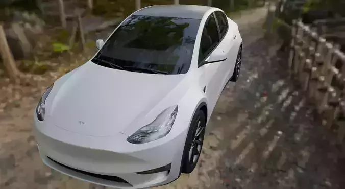 High-quality Tesla Model Y 2021 3D model