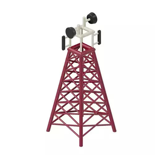 Baby Telecommunication Tower Toy 3D model