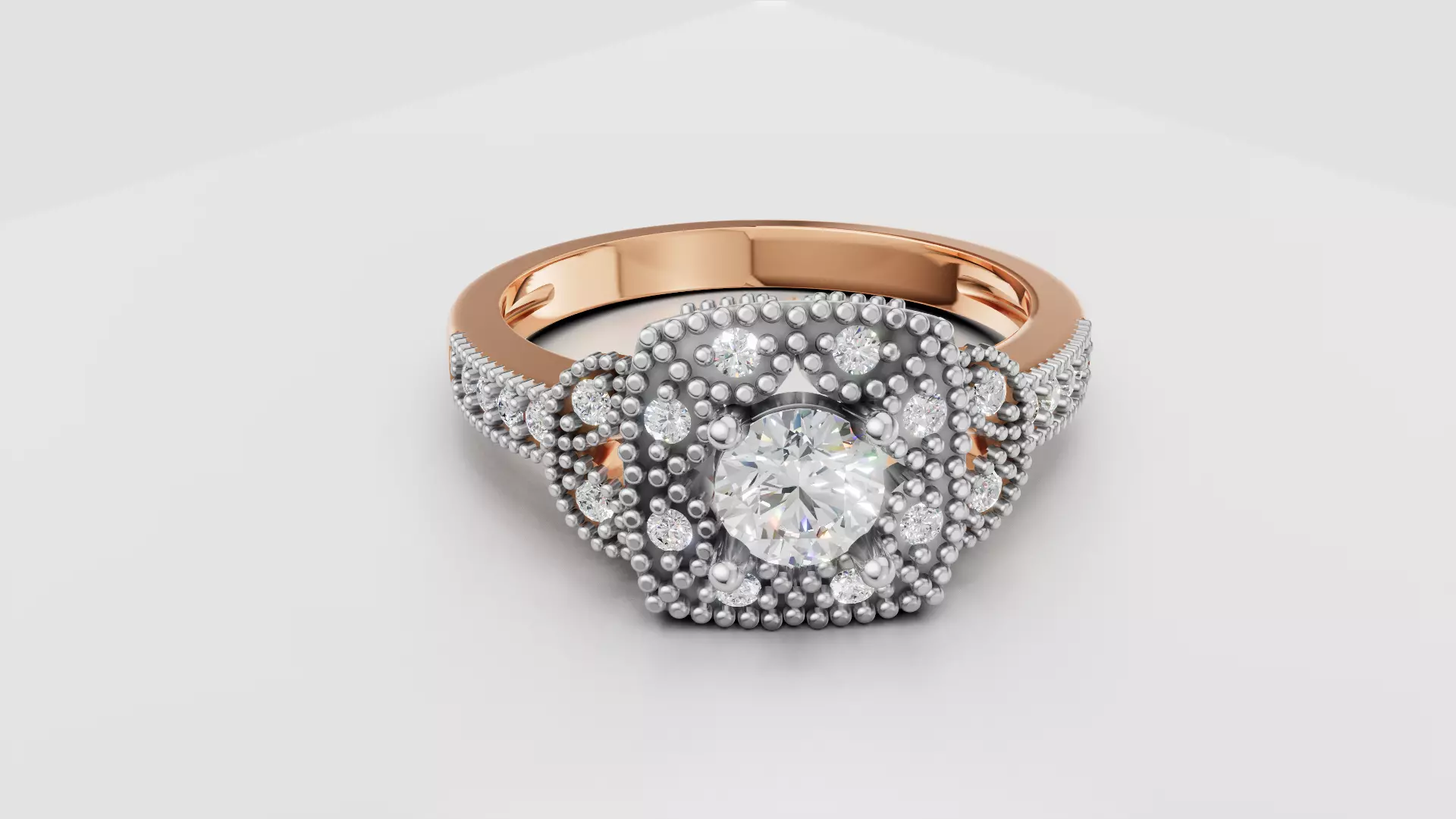 Engagement ring ring wedding model print 3D print model