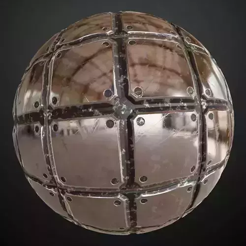 Silver Metal Plate PBR Seamless Texture