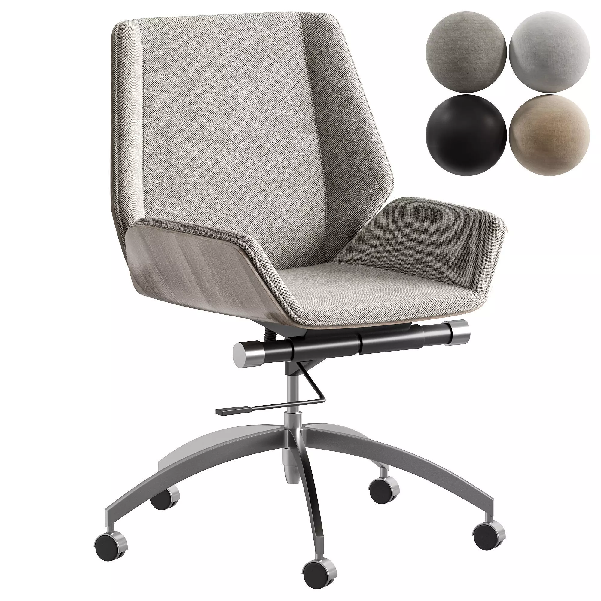 TopChairs Crown office chair 3D model