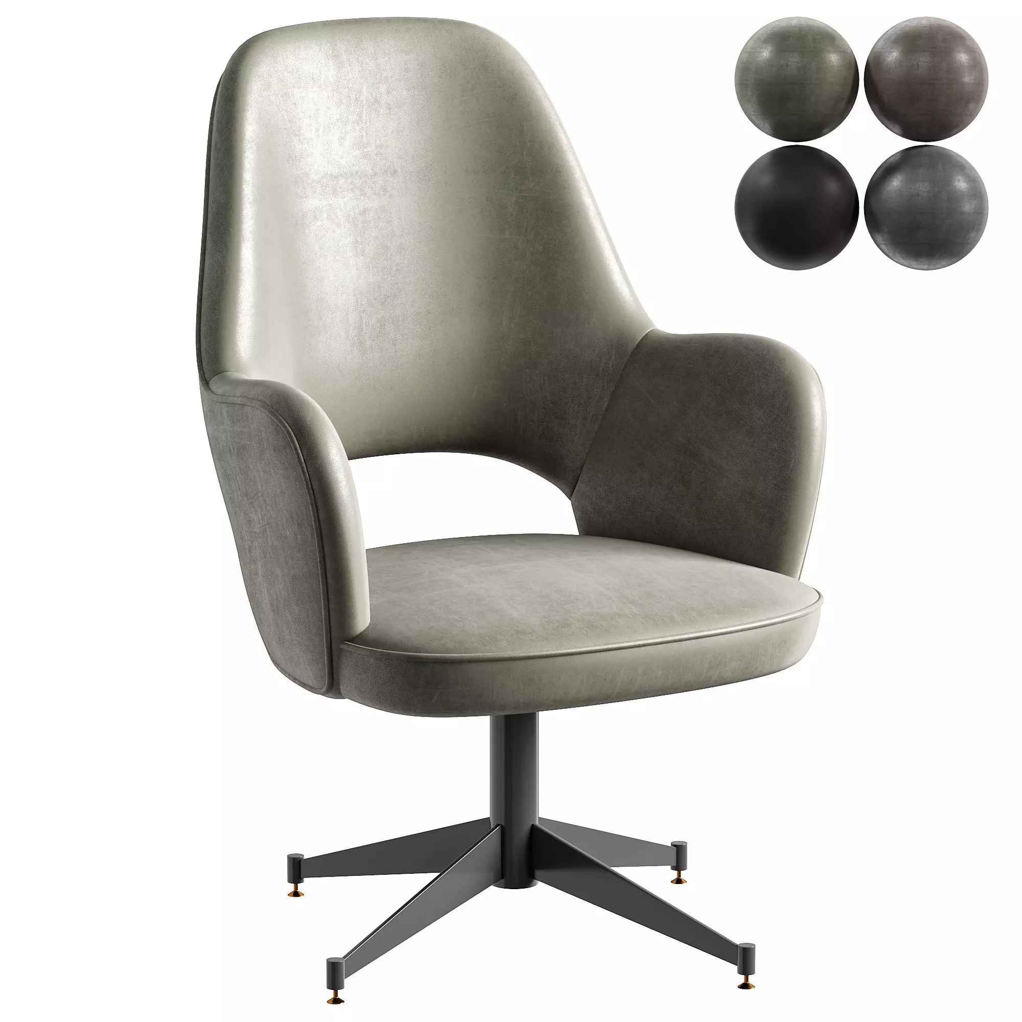 Baxter office chair 3D model