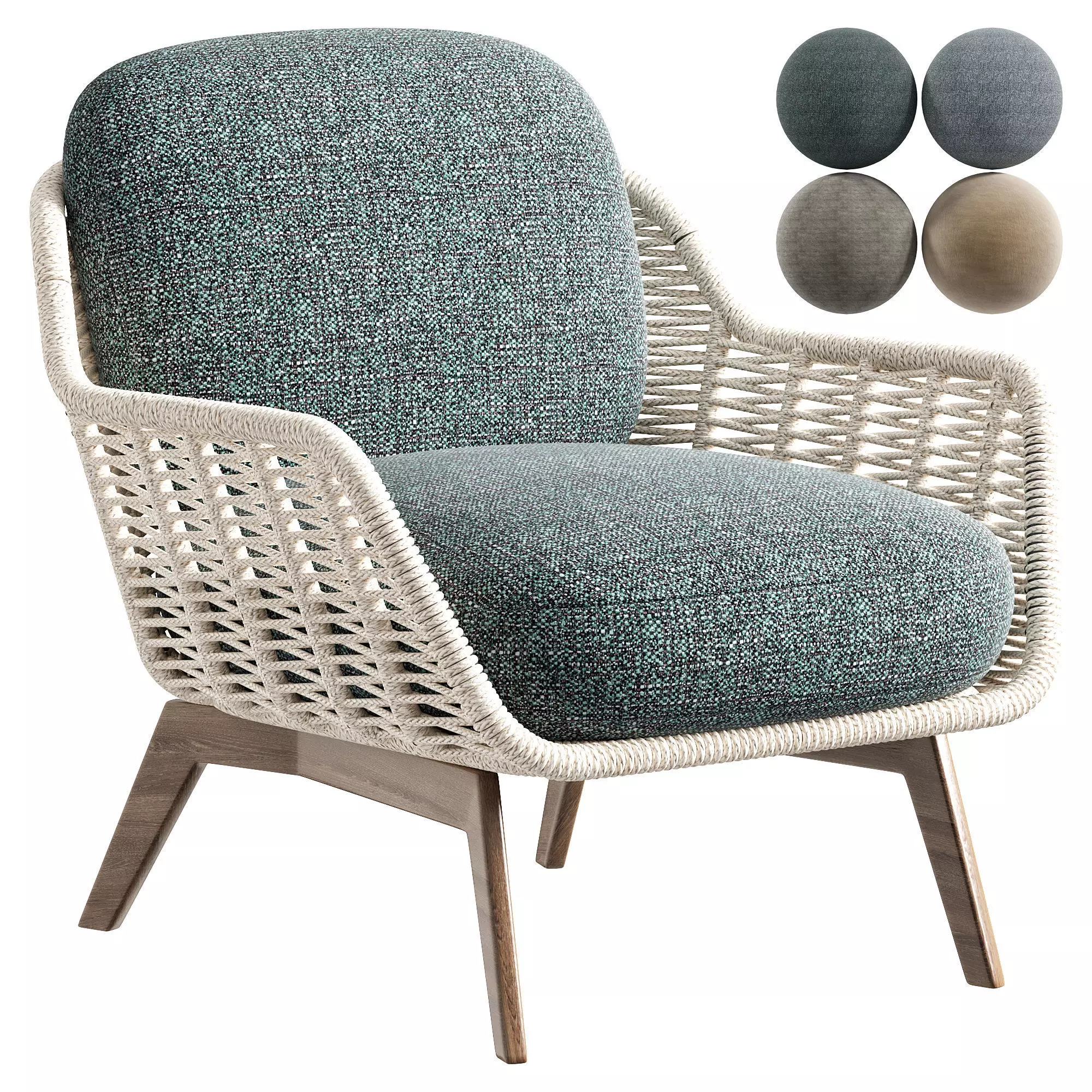 Armchair Belt Cord Outdoor 3D model