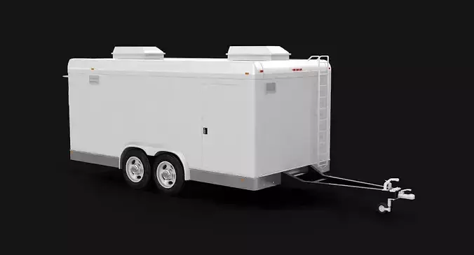 Food Trailer 3D model 6