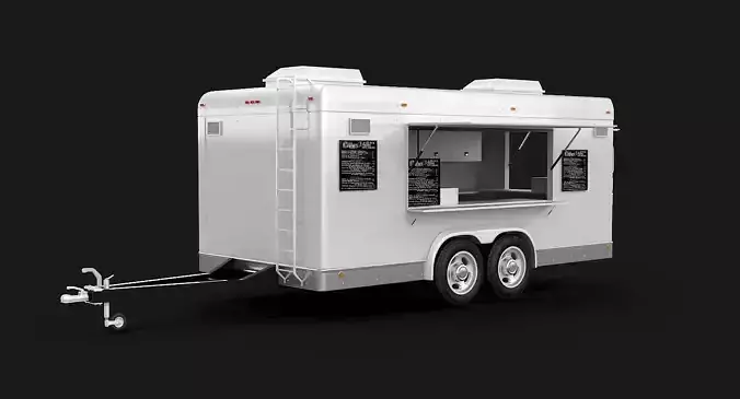 Food Trailer 3D model
