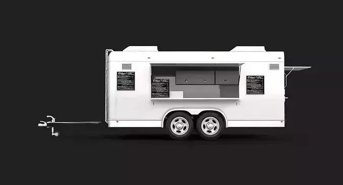 Food Trailer 3D model 3