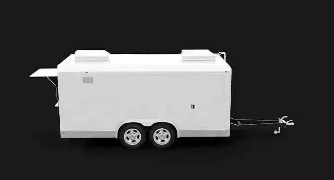 Food Trailer 3D model 5