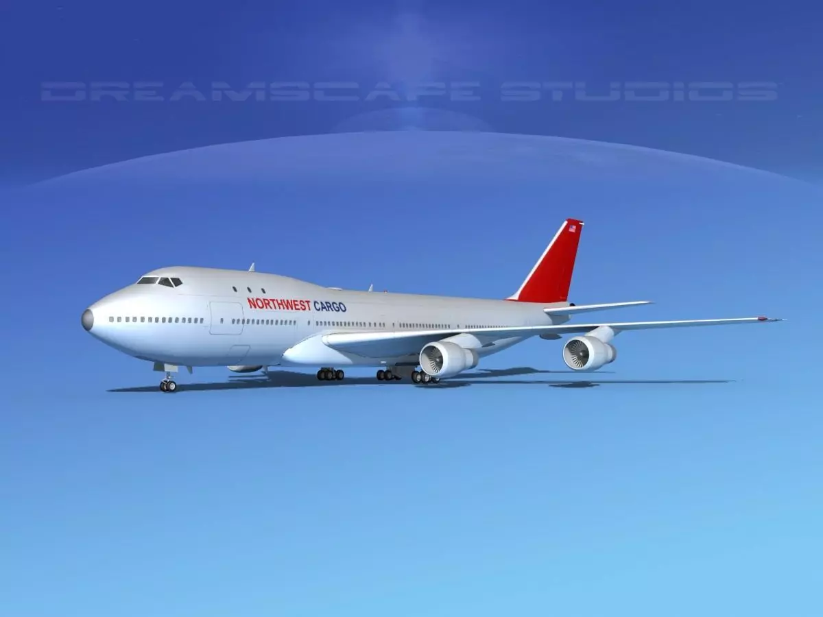  Boeing 747-100 Northwest Cargo 3D model_0