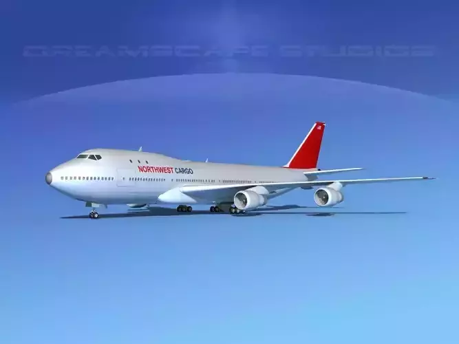  Boeing 747-100 Northwest Cargo 3D model