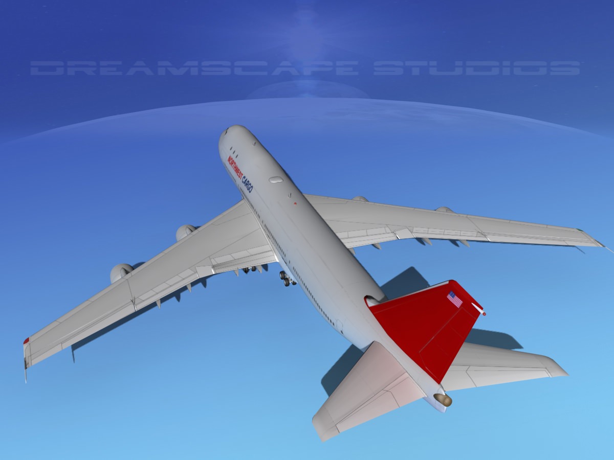  Boeing 747-100 Northwest Cargo 3D model_6