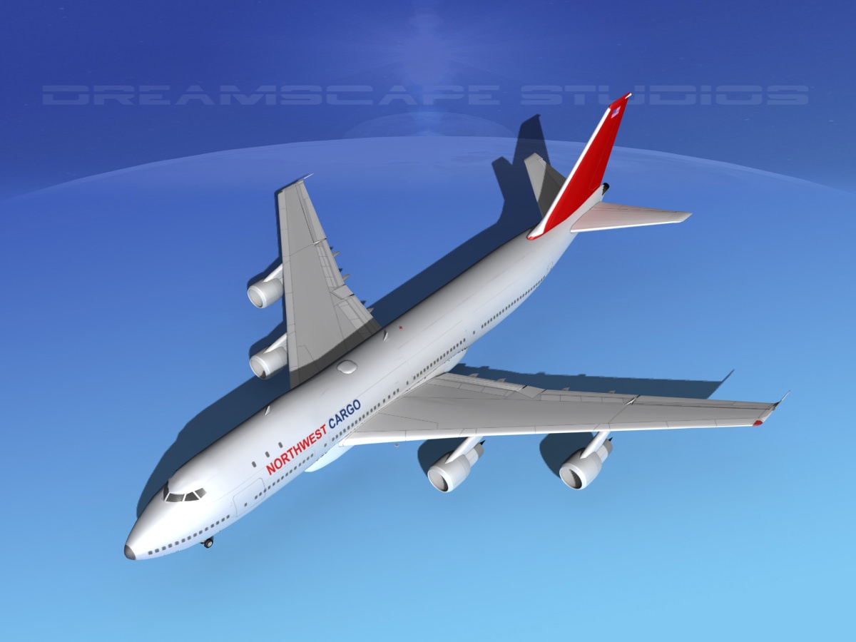  Boeing 747-100 Northwest Cargo 3D model_10