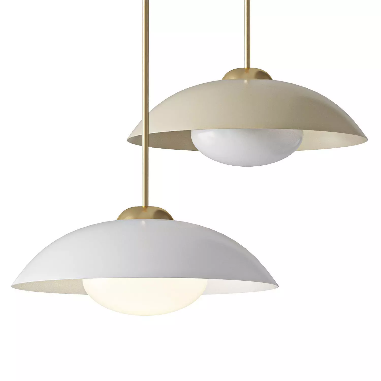 West Elm Bezel Perforated Metal Pendant 3D model