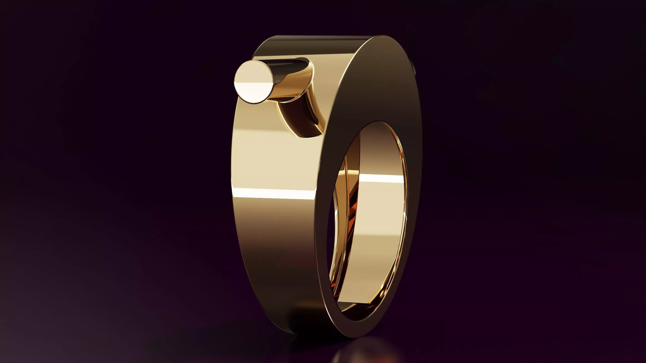 free form ring N67 54EU SIZE 3D print model