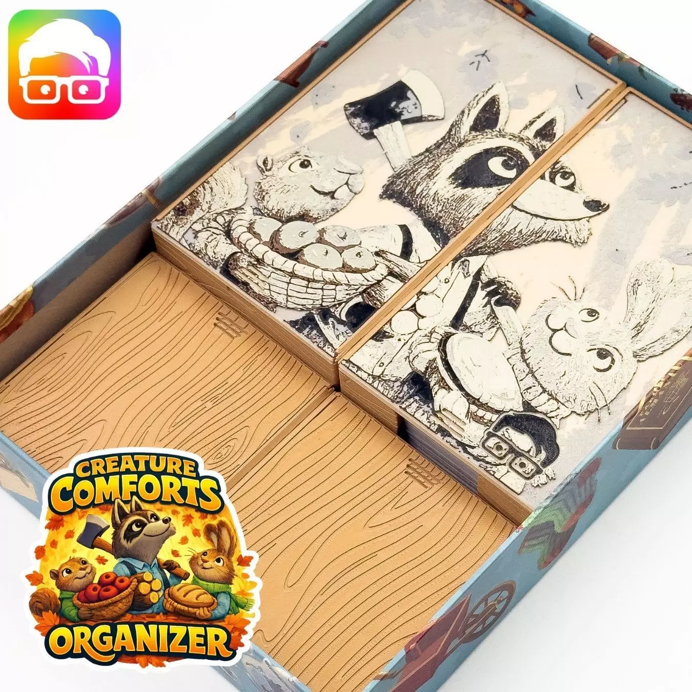 Creature comforts board game organizer by ammedia3d 3D print model
