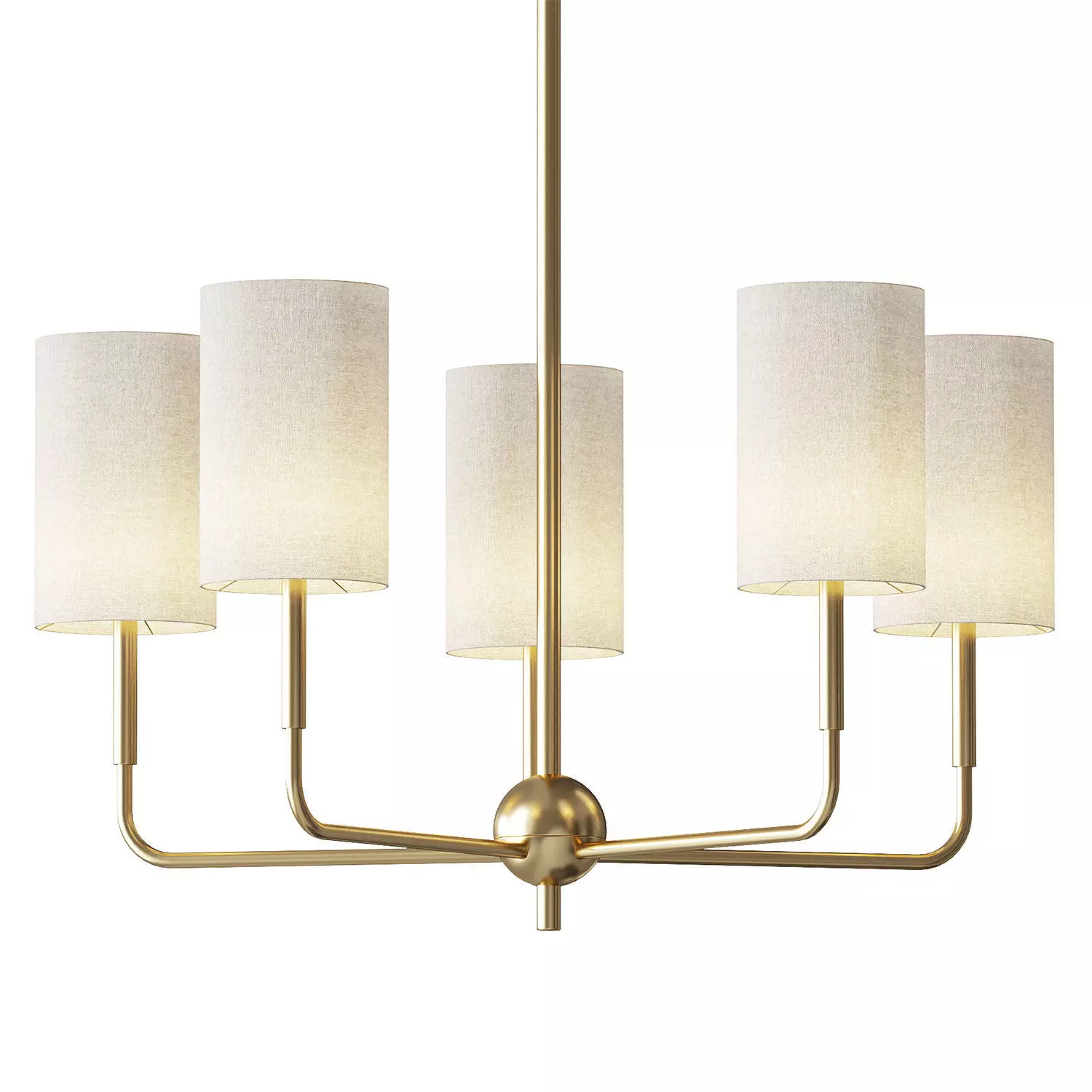 Rowley 5 Light Classic Chandelier 3D model