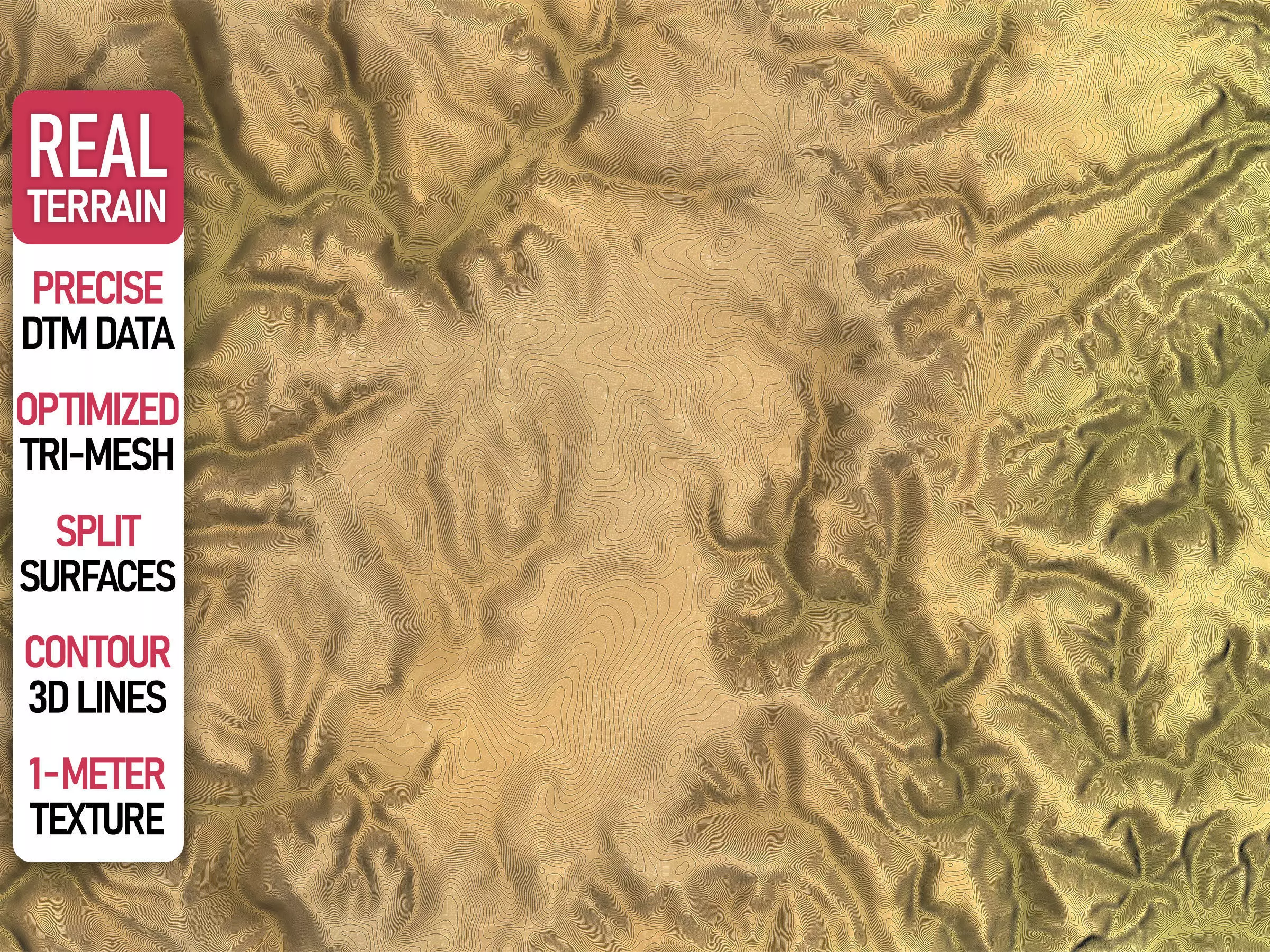 Jerusalem - Topography Terrain Low-poly 3D model