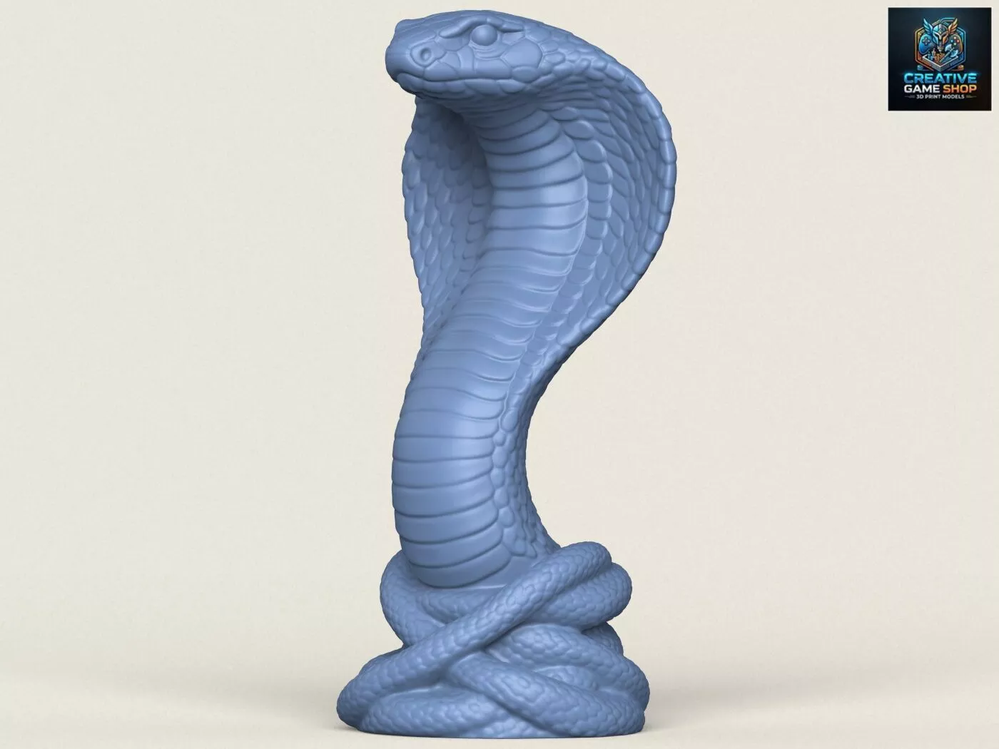 Cobra Snake Statue 3D print model