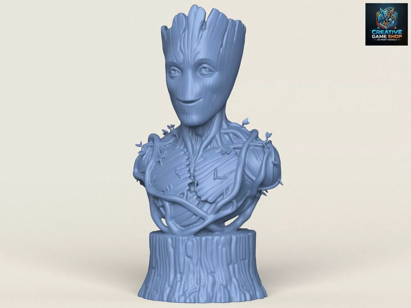 Groot Bust 3D print model
