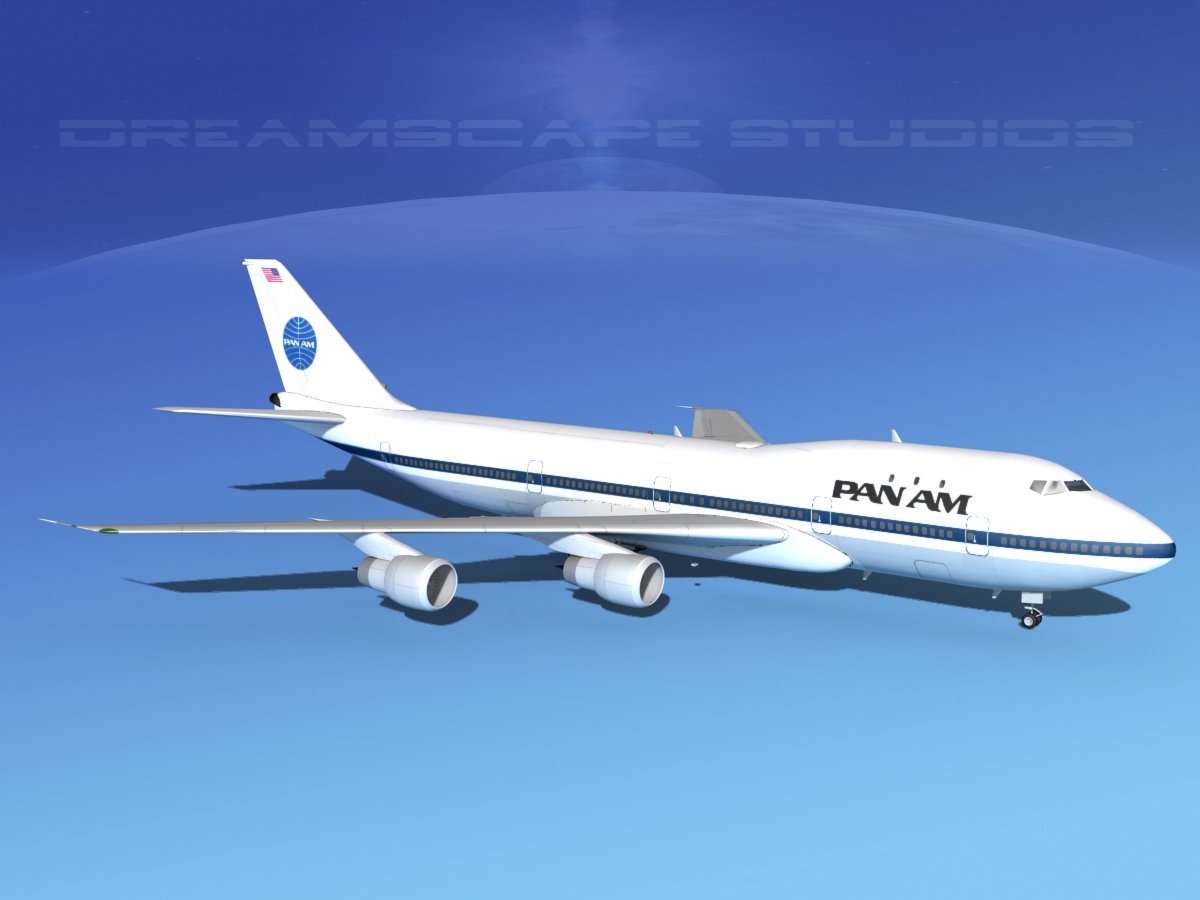 Boeing 747-100 Pan Am 1 3D model_3