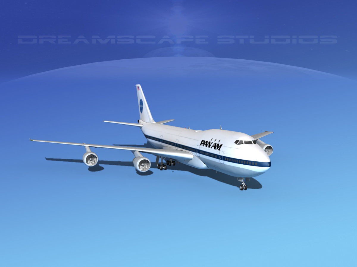 Boeing 747-100 Pan Am 1 3D model_2