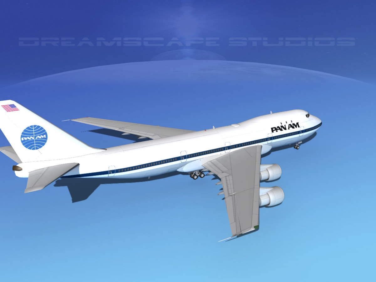 Boeing 747-100 Pan Am 1 3D model_5