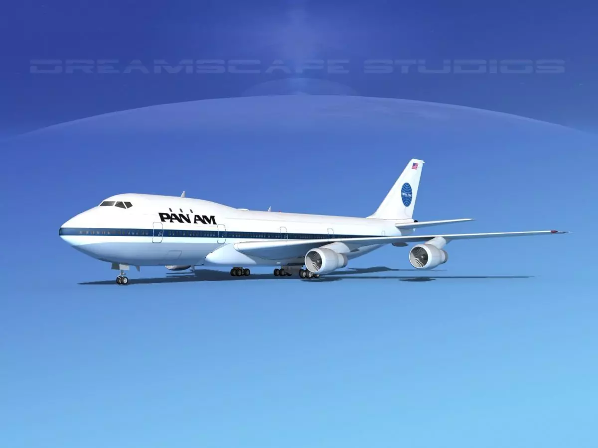 Boeing 747-100 Pan Am 1 3D model_0