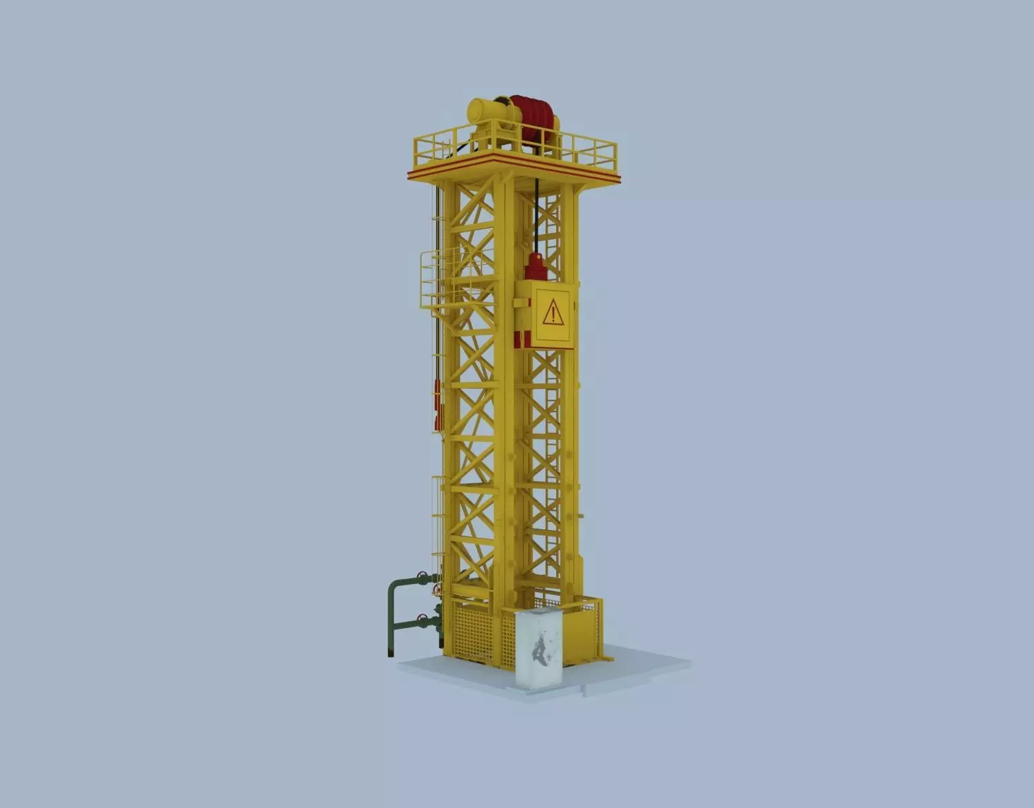Tower-type pumping unit Tower oil pumping unit Tower pump jack 3D model