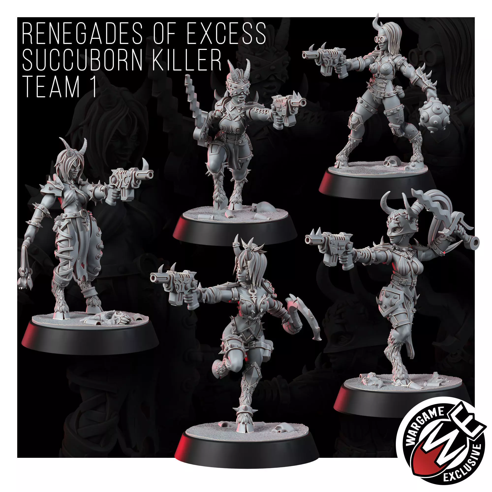 RENEGADES OF EXCESS SUCCUBORN KILLER TEAM 1 3D print model