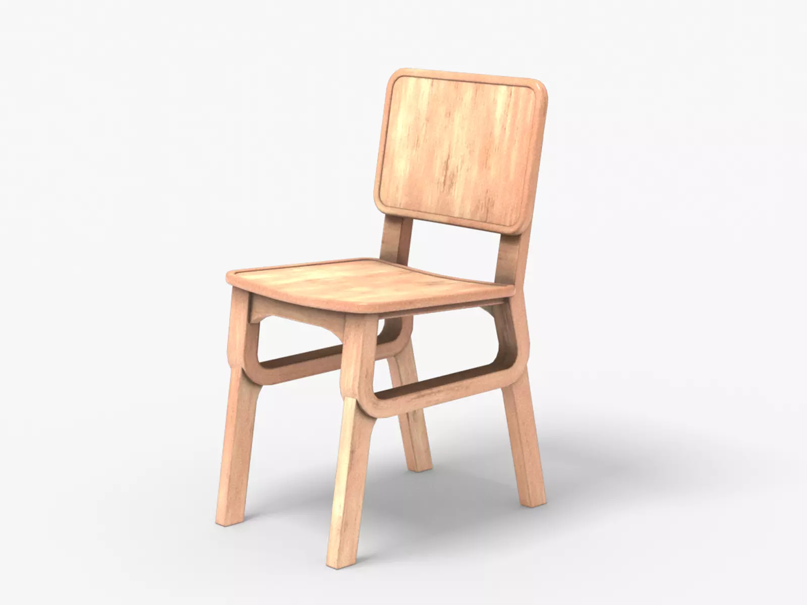 Wooden Chair 3D model